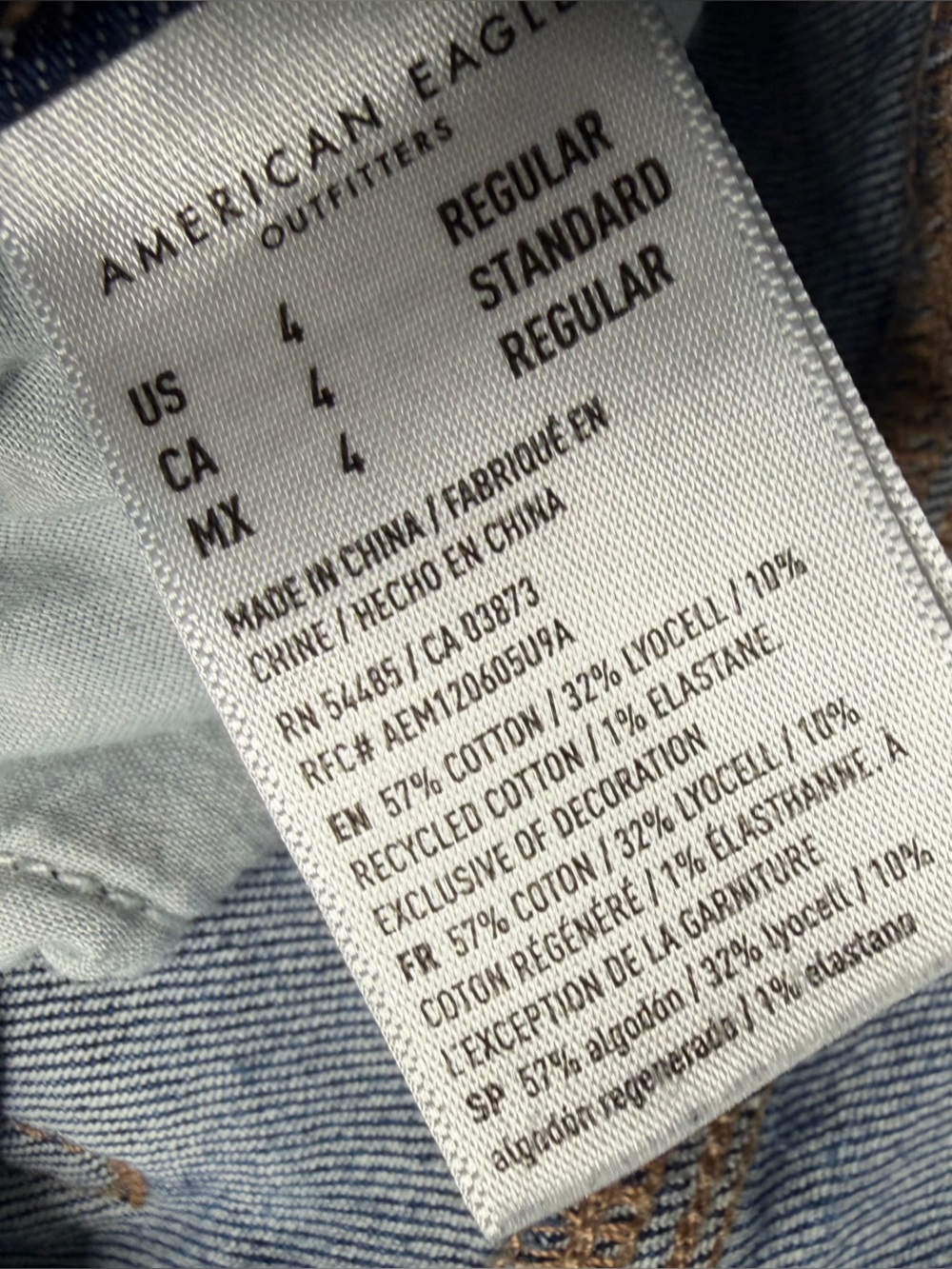 American Eagle Highest Rise 90s Boyfriend Jeans 4 medium Wash Stretch casual - Picture 7 of 11